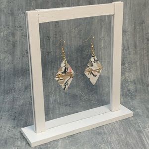 Translucent Handcrafted Clay Earrings (Hypoallergenic earring wires)